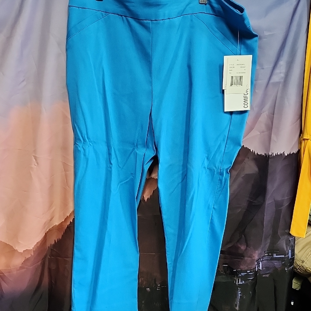 Nwt Vibrant Blue Capris